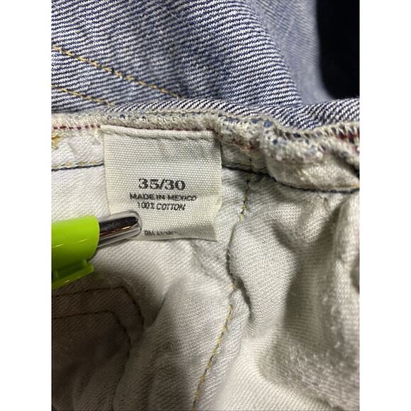 Polo Ralph Lauren Jeans Mens Tag 35x30 Actual 36x29.5 Blue Straight Designer - Picture 7 of 13